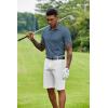 imageCOOFANDY Mens Polo Shirt Short Sleeve Moisture Wicking QuickDry Golf Polo Athletic Tennis Collared TShirtsDenim Blue