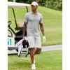 imageCOOFANDY Mens Polo Shirt Short Sleeve Moisture Wicking QuickDry Golf Polo Athletic Tennis Collared TShirtsGrey