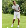 imageCOOFANDY Mens Polo Shirt Short Sleeve Moisture Wicking QuickDry Golf Polo Athletic Tennis Collared TShirtsGrey