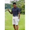 imageCOOFANDY Mens Polo Shirt Short Sleeve Moisture Wicking QuickDry Golf Polo Athletic Tennis Collared TShirtsNavy Blue