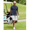 imageCOOFANDY Mens Polo Shirt Short Sleeve Moisture Wicking QuickDry Golf Polo Athletic Tennis Collared TShirtsNavy Blue