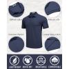 imageCOOFANDY Mens Polo Shirt Short Sleeve Moisture Wicking QuickDry Golf Polo Athletic Tennis Collared TShirtsNavy Blue