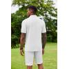 imageCOOFANDY Mens Polo Shirt Short Sleeve Moisture Wicking QuickDry Golf Polo Athletic Tennis Collared TShirtsWhite