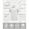 imageCOOFANDY Mens Polo Shirt Short Sleeve Moisture Wicking QuickDry Golf Polo Athletic Tennis Collared TShirtsWhite