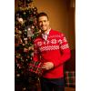 imageCOOFANDY Mens Quarter Zip Up Sweaters Slim Fit Lightweight Mock Neck Pullover Casual Polo SweatersChristmas Red