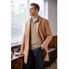imageCOOFANDY Mens Quarter Zip Up Sweaters Slim Fit Lightweight Mock Neck Pullover Casual Polo SweatersDark Khaki