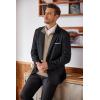 imageCOOFANDY Mens Quarter Zip Up Sweaters Slim Fit Lightweight Mock Neck Pullover Casual Polo SweatersDark Khaki