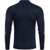 imageCOOFANDY Mens Quarter Zip Up Sweaters Slim Fit Lightweight Mock Neck Pullover Casual Polo SweatersNavystripekhaki