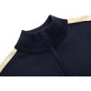 imageCOOFANDY Mens Quarter Zip Up Sweaters Slim Fit Lightweight Mock Neck Pullover Casual Polo SweatersNavystripekhaki