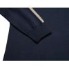 imageCOOFANDY Mens Quarter Zip Up Sweaters Slim Fit Lightweight Mock Neck Pullover Casual Polo SweatersNavystripekhaki