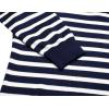 imageCOOFANDY Mens Quarter Zip Up Sweaters Slim Fit Lightweight Mock Neck Pullover Casual Polo SweatersStripenavy Blue White