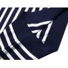imageCOOFANDY Mens Quarter Zip Up Sweaters Slim Fit Lightweight Mock Neck Pullover Casual Polo SweatersStripenavy Blue White