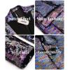 imageCOOFANDY Mens Sequin Blazer Tuxedo Party Prom Wedding Tuxedo One Button JacketBlue Purple