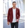 imageCOOFANDY Mens Slim Fit Casual Blazers Lightweight Sport Coats One Button Suit JacketsRed