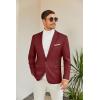 imageCOOFANDY Mens Slim Fit Casual Blazers Lightweight Sport Coats One Button Suit JacketsRed