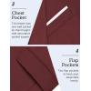 imageCOOFANDY Mens Slim Fit Casual Blazers Lightweight Sport Coats One Button Suit JacketsRed