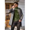 imageCOOFANDY Mens Slim Fit Turtleneck Sweater Casual Pullover Sweater Basic Twist Patterned Knitted SweaterArmy Greennew