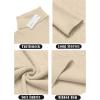 imageCOOFANDY Mens Slim Fit Turtleneck Sweater Casual Pullover Sweater Basic Twist Patterned Knitted SweaterBeigenew