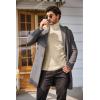 imageCOOFANDY Mens Slim Fit Turtleneck Sweater Casual Pullover Sweater Basic Twist Patterned Knitted SweaterBeigenew