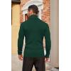 imageCOOFANDY Mens Slim Fit Turtleneck Sweater Casual Pullover Sweater Basic Twist Patterned Knitted SweaterGreen