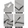 imageCOOFANDY Mens Slim Fit Turtleneck Sweater Casual Pullover Sweater Basic Twist Patterned Knitted SweaterLight Greynew