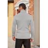 imageCOOFANDY Mens Slim Fit Turtleneck Sweater Casual Pullover Sweater Basic Twist Patterned Knitted SweaterLight Greynew