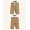 imageCOOFANDY Mens Sweat Shorts 9quot Drawstring Elastic Waist Gym Workout Shorts Casual Athletic Jogger Knit Shorts with PocketsKhaki