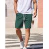 imageCOOFANDY Mens Sweat Shorts 9quot Drawstring Elastic Waist Gym Workout Shorts Casual Athletic Jogger Knit Shorts with PocketsTeal