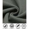 imageCOOFANDY Mens Tracksuits 2 Pieces Waffle Hoodies Sweatsuit Sets Sports Jogging Suit SetDark Grey