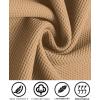 imageCOOFANDY Mens Tracksuits 2 Pieces Waffle Hoodies Sweatsuit Sets Sports Jogging Suit SetKhaki