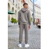 imageCOOFANDY Mens Tracksuits 2 Pieces Waffle Hoodies Sweatsuit Sets Sports Jogging Suit SetLight Grey
