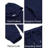 imageCOOFANDY Mens Tracksuits 2 Pieces Waffle Hoodies Sweatsuit Sets Sports Jogging Suit SetNavy Blue