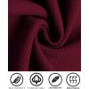 imageCOOFANDY Mens Tracksuits 2 Pieces Waffle Hoodies Sweatsuit Sets Sports Jogging Suit SetWine Red