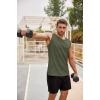 imageCOOFANDY Mens Workout Tank Tops Sleeveless Gym Muscle Tee Shirts 2 Pack Casual Breathable Waffle Knit TanksArmy Green1 Pcs