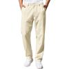 imageCOOFANDY Mens Casual Pants Classic Fit Straight Legs Flat Front Twill PantsBeige
