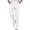 imageCOOFANDY Mens Casual Pants Relaxed Fit Flat Front Expandable Waist Chino Slack TrousersWhite