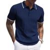 Navy Blue White Striped