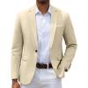 imageCOOFANDY Mens Slim Fit Casual Blazers Lightweight Sport Coats One Button Suit JacketsAkhaki