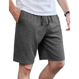 imageCOOFANDY Mens Casual Shorts Stretch Drawstring Summer Beach Shorts Chino Golf Shorts with PocketsDeep Grey