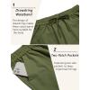 imageCOOFANDY Linen Pants Mens Lightweight Linen Pants Elastic Waist Beach Yoga Summer TrousersArmy Green