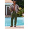 imageCOOFANDY Linen Pants Mens Lightweight Linen Pants Elastic Waist Beach Yoga Summer TrousersArmy Green