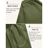 imageCOOFANDY Linen Pants Mens Lightweight Linen Pants Elastic Waist Beach Yoga Summer TrousersArmy Green