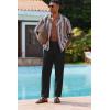 imageCOOFANDY Linen Pants Mens Lightweight Linen Pants Elastic Waist Beach Yoga Summer TrousersBlack
