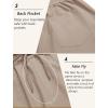 imageCOOFANDY Linen Pants Mens Lightweight Linen Pants Elastic Waist Beach Yoga Summer TrousersKhaki