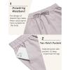 imageCOOFANDY Linen Pants Mens Lightweight Linen Pants Elastic Waist Beach Yoga Summer TrousersLight Grey