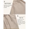imageCOOFANDY Linen Pants Mens Lightweight Linen Pants Elastic Waist Beach Yoga Summer TrousersLight Khaki