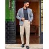 imageCOOFANDY Mens Classic Casual Dress Pants Expandable Waist Suit Pant Slim Fit Flat Front SlacksSand