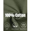 imageCOOFANDY Mens Cotton Linen Pants Casual Harem Pants Elastic Waist Beach Boho Yoga TrousersArmy Green