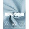 imageCOOFANDY Mens Cotton Linen Pants Casual Harem Pants Elastic Waist Beach Boho Yoga TrousersBlue