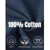 imageCOOFANDY Mens Cotton Linen Pants Casual Harem Pants Elastic Waist Beach Boho Yoga TrousersNavy Blue